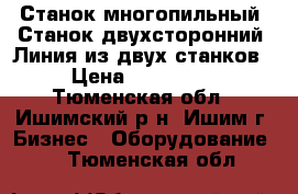 Станок многопильный .Станок двухсторонний. Линия из двух станков › Цена ­ 400 000 - Тюменская обл., Ишимский р-н, Ишим г. Бизнес » Оборудование   . Тюменская обл.